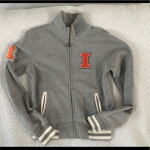 Men’s Illinois Illini sweatshirt jacket Sz L